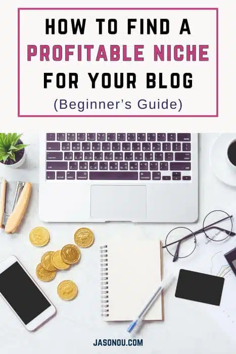 Pinterest pin on how to choose a niche for your blog.