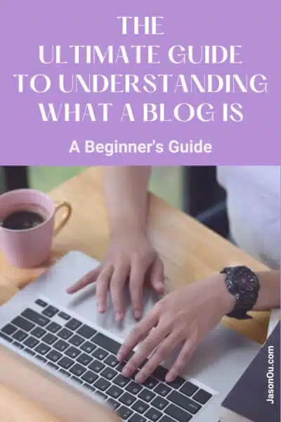 Pinterest pin about what is a blog.