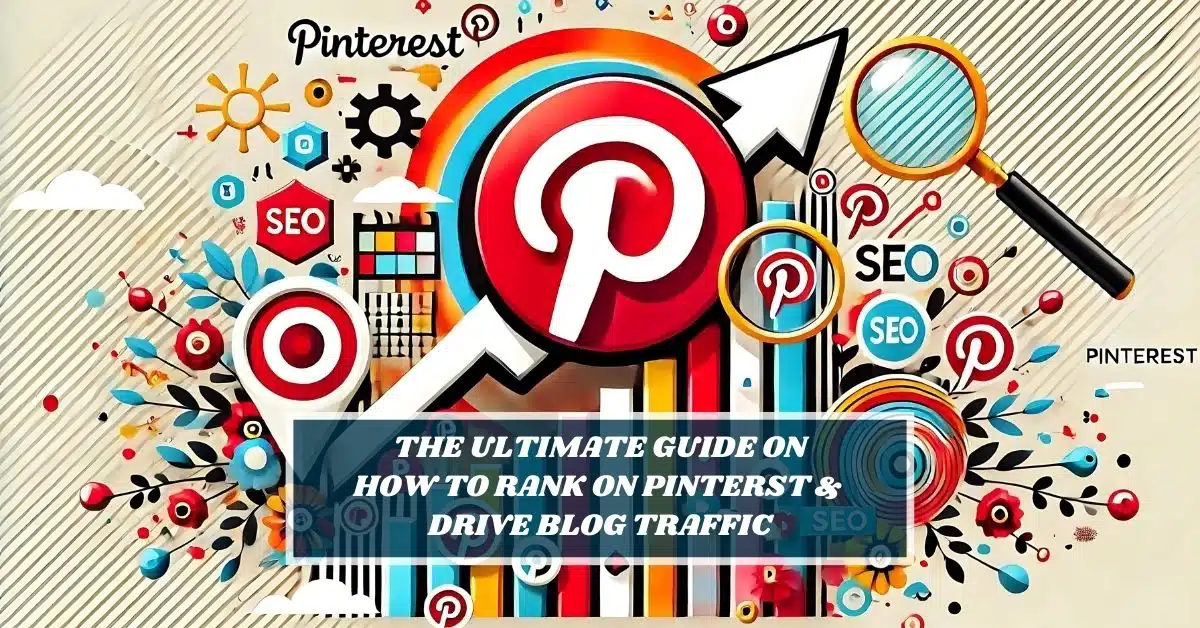 An upward scale for Pinterest SEO on how to rank higher on Pinterest.