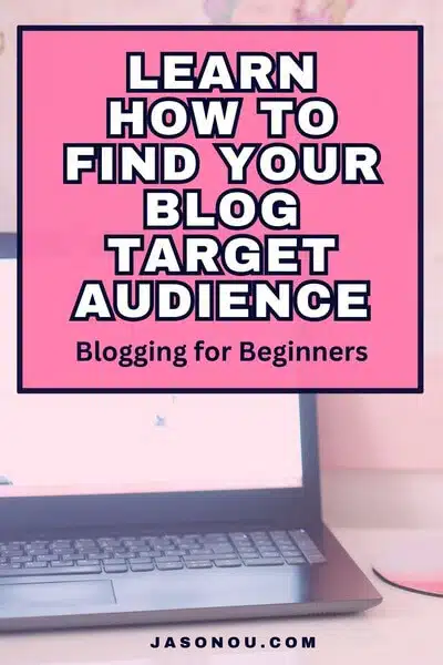 Pinterest Pin on how to find your blog target audience